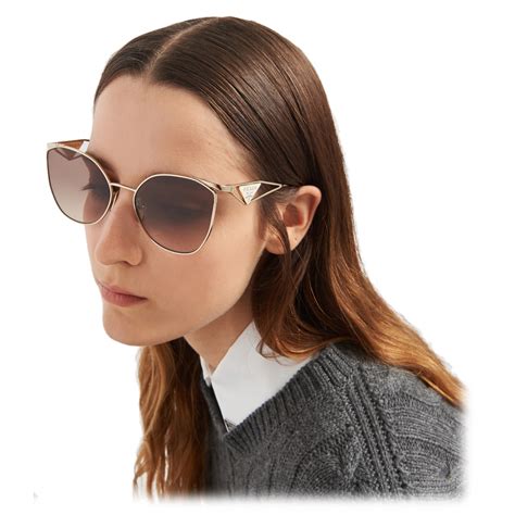 prada metal bridge cat eye acetate sunglasses|Gradient Anthracite Gray Lenses Prada Symbole .